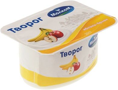 Творог Яблоко-банан 6% жир., 125г