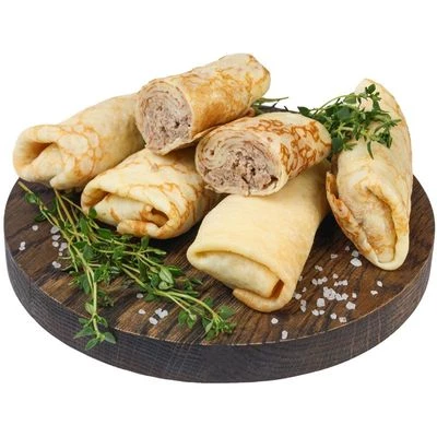 Блинчики с мясом и луком Деликатеска ~400г-0}