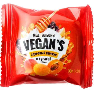 Медальон здоровый перекус с курагой 33г-0}