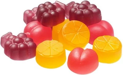 Мармелад жевательный Jellycious Gummy Gummy со вкусом персика, винограда, апельсина 70г-1}