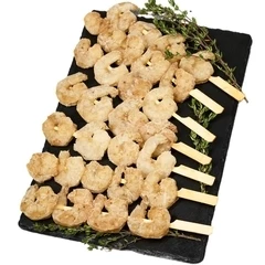 Креветки Ваннамей очищенные в чесночном маринаде Деликатеска 350г