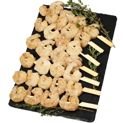 Креветки Ваннамей очищенные в чесночном маринаде Деликатеска 350г-0}