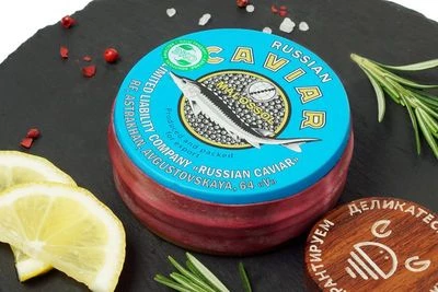 Икра черная осетровая без консервантов замороженная 125г-1}