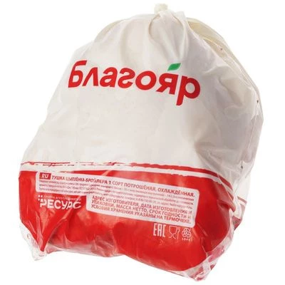 Тушка цыпленка-бройлера охлажденная БЛАГОЯР ~1.7кг-1}