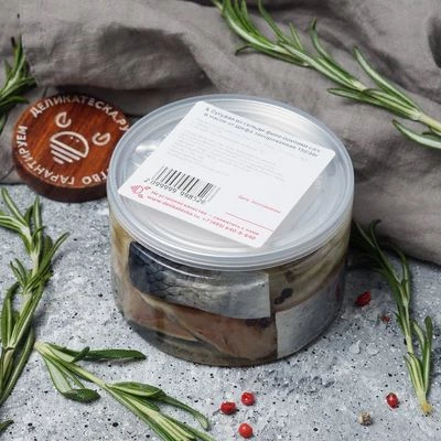 Сугудай из сельди филе- кусочки в масле от Шефа 150/50 г-1}