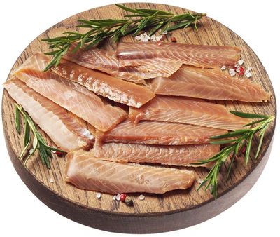 Сом мраморный холодного копчения нарезка 100г-0}