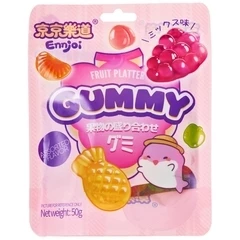 Конфета желейная в форме фруктов Fruit Platter Gummy вкус фруктов Китай 50г