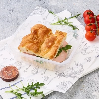 Сэндвич фокачча с мортаделлой и моцареллой от Шефа 140г-1}