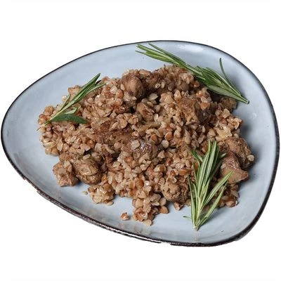 Гречка с куриной печенью Деликатеска 200г-0}