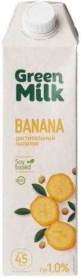 Напиток соевый со вкусом банана Green Milk 1л-0}
