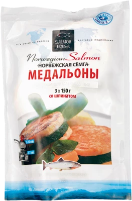 Медальоны из семги, 450г-0}