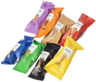 Мини-рожки Ассорти с начинками Радуга 350г-1}