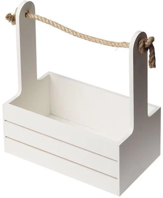 Корзина для цветов деревянная бежевая-0}