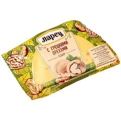 Сыр Ларец с грецким орехом полутвердый кусок 45% жир. 245г