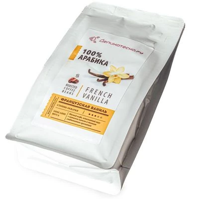Кофе зерновой ароматизированный Italco Французская ваниль Деликатеска 175г-1}