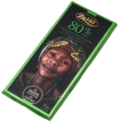 Шоколад горький 80% какао Zaini Италия 75г-1}