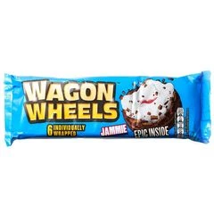 Печенье бисквитное Wagon Wheels с суфле джемом Jammie 220г