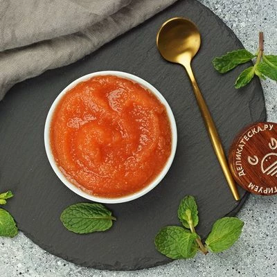 Яблочно-клубничное пюре от Шефа ручная работа авторский рецепт Деликатеска 250г-0}