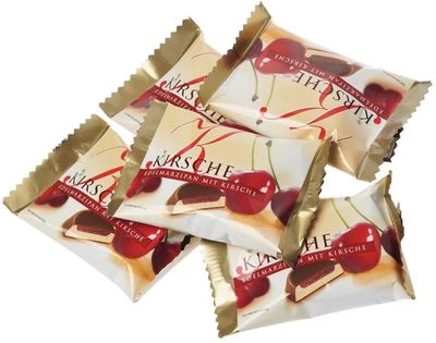 Конфеты шоколадные Марципан с ромом и вишней 300г-1}