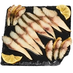 Скумбрия подкопченная филе-кусочки в масле Деликатеска 180г