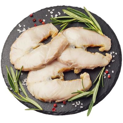 Севрюга горячего копчения нарезка 150г-0}