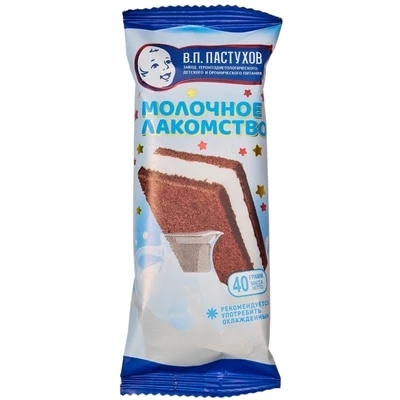 Десерт Молочное лакомство с шоколадным бисквитом 40г-0}