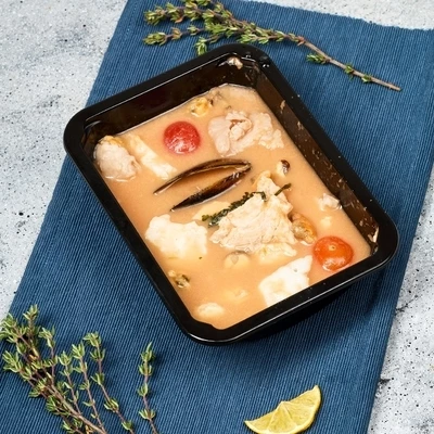 Суп Буйабес с дикой рыбой и морепродуктами Деликатеска 450г-1}