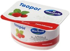 Творог Земляника 6% жир. 125г