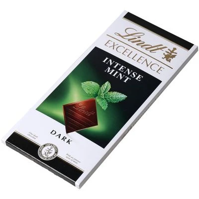 Шоколад Lindt темный со вкусом мяты Excellence 100г-1}