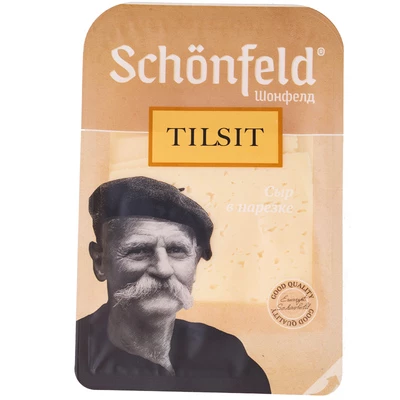 Сыр Тильзитер Schonfeld 45% жир. нарезка 125г-0}