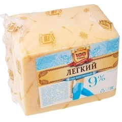 Сыр полутвердый Легкий 100 тонн 9% жир. ~1.5кг