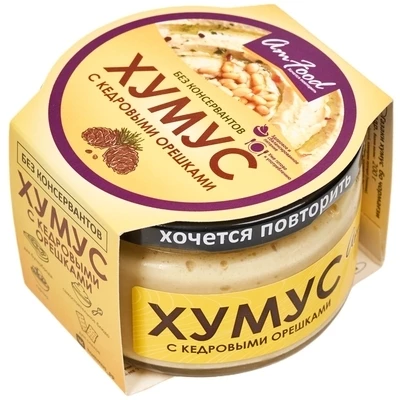 Хумус с кедровыми орешками Am Food 200г-0}