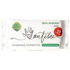 Салфетки влажные антибактериальные Cotto fleur 48шт