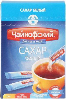 Сахарный песок в стиках Чайкофский 300г - купить в Москве по выгодной ...