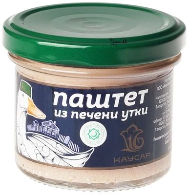 Паштет из печени уток фермерский халяль 90г-1}