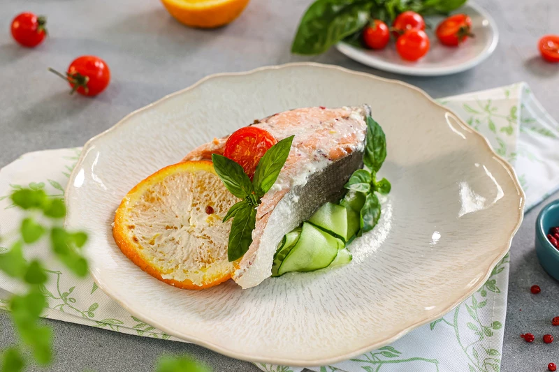 Горбуша в кефире