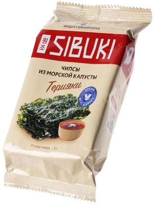 Чипсы из морской капусты Терияки 5г -1}
