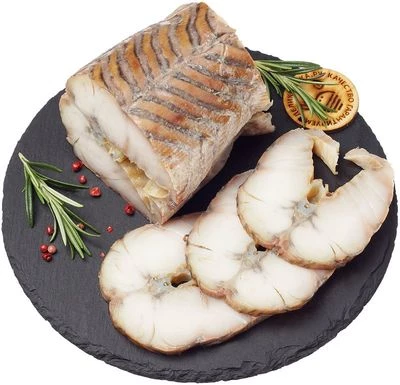 Осетр горячего копчения кусок без кожи ~400г РАСПРОДАЖА-0}