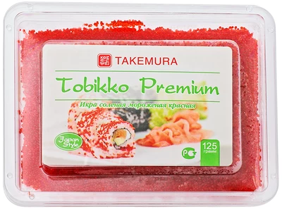 Икра летучей рыбы красная 125г-1}