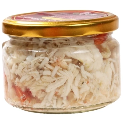 Мясо краба в собственном соку Деликатеска 200г-1}
