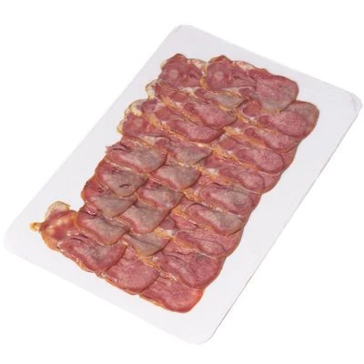 Язык говяжий томленый в Смокере нарезка Деликатеска 100г-1}