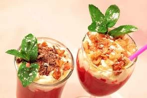 Капучино из клубники