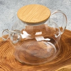 Чайник из жаропрочного стекла Бочонок Китай 900мл 