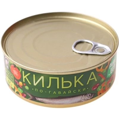 Килька по-гавайски обжаренная в томатном соусе Вкусные консервы 240г-0}