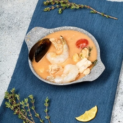 Суп Буйабес с дикой рыбой и морепродуктами Деликатеска 450г-1}