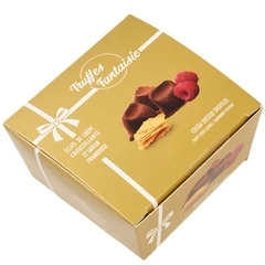 Конфеты трюфели Фантазия со вкусом малины и кусочками хрустящих вафель Франция 50г