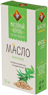 Масло конопляное 100мл - купить в Москве по выгодной цене в интернет ...