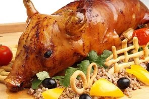 Молочный поросенок фаршированный