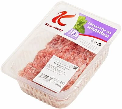 Фарш из мяса индейки Отличный охлажденный ~650г-1}