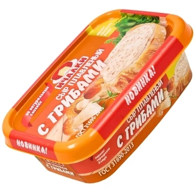 Сыр плавленый с грибами Ичалки 45% жир. 170г-0}